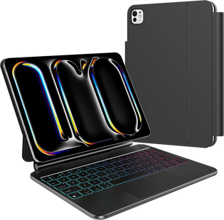 BlueBuilt Apple iPad Pro (2025/2024) 11 inch Toetsenbord Hoes QWERTY Zwart