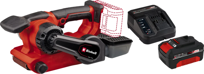 Einhell TP-BS 18/457 Li BL Solo + Einhell 18 V/4.0 Ah Starter Kit - Power X-Change