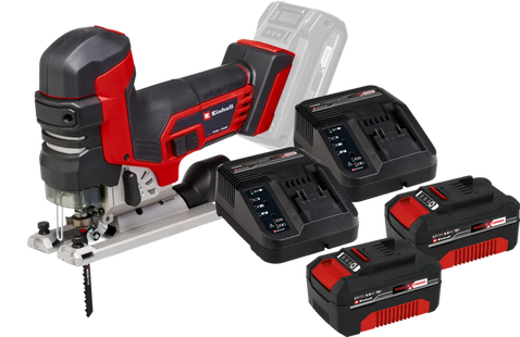 Einhell TP-JST 18/135 Li BL Solo 4,0 Ah Accu (2x) Starterspakket