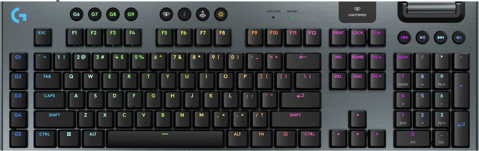 Logitech G915 X Lightspeed Wireless Gaming Toetsenbord Zwart Qwerty