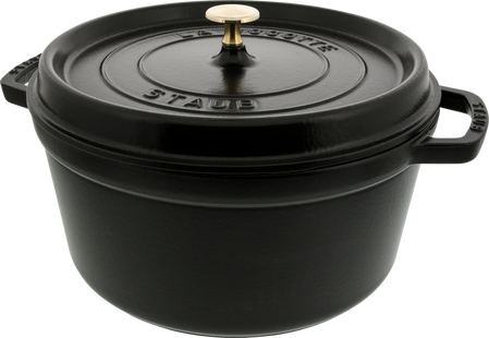 Staub Ronde Stoof-/Braadpan 28 cm Zwart