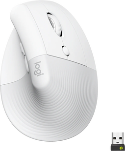 Logitech Lift Verticale Ergonomische Muis Wit
