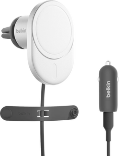 Belkin Telefoonhouder Auto Luchtrooster met MagSafe en Qi2 Opladen Zilver