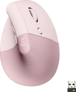 Logitech Lift Verticale Ergonomische Muis Roze