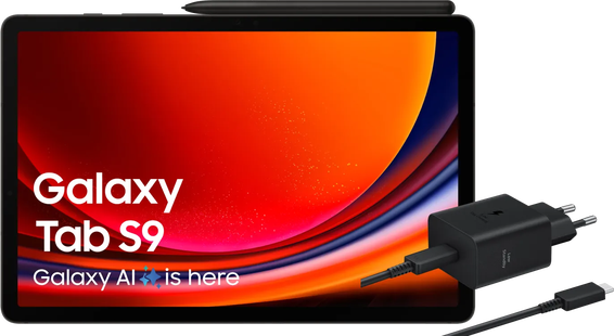 Samsung Galaxy Tab S9 11 inch 128GB Wifi Zwart + Oplaadpakket