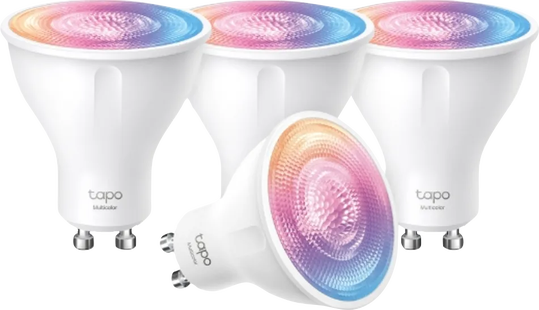 TP-Link Tapo L630 - Wit en Gekleurd Licht - GU10 - 4-pack
