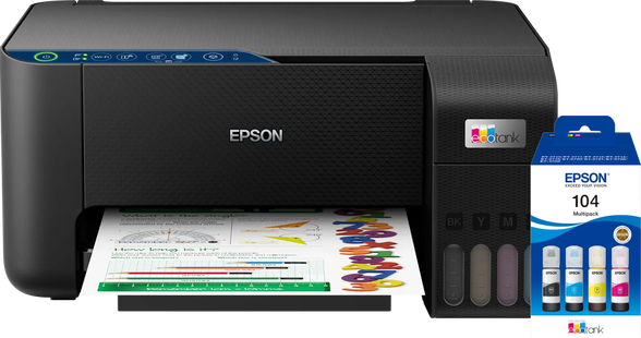 Epson EcoTank ET-2861 + 1 set extra inktflesjes