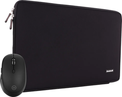 BlueBuilt Laptophoes voor Apple MacBook Pro 16 inch Zwart + Tradendum Muis