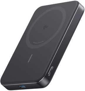 Anker MagGo Slim Draadloze Powerbank met MagSafe en Qi2 10.000 mAh met Snelladen Zwart