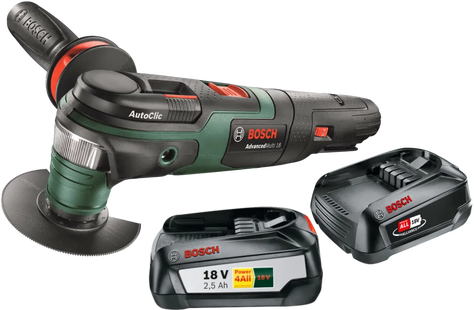 Bosch AdvancedMulti 18 2,5 Ah Accu (2x) Starterspakket