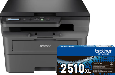Brother DCP-L2627DWE + 1 extra zwarte XL toner