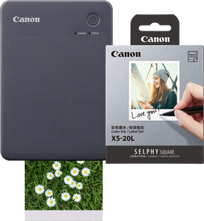 Canon SELPHY QX20 Zwart + Canon papier XS-20L (20 stuks)