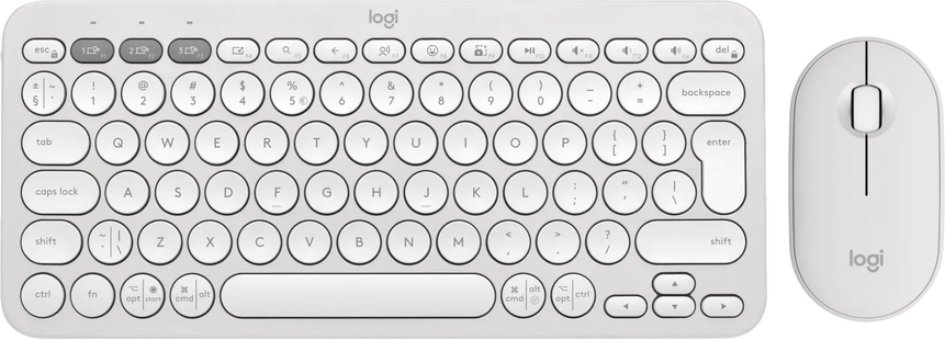 Logitech Pebble 2 Combo Qwerty Wit
