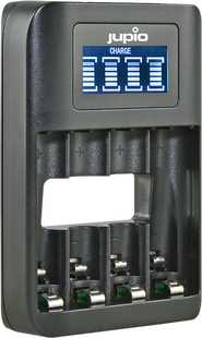 Jupio USB 4-slots Battery Fast Charger LCD