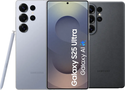 Samsung Galaxy S25 Ultra 256GB Zilver 5G + Samsung Kindsuit Back Cover Zwart