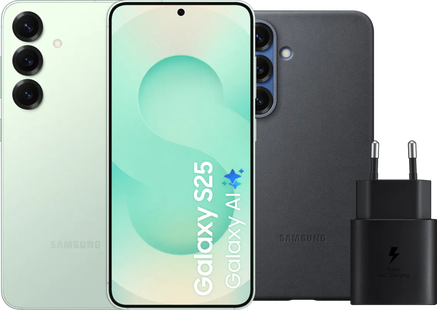 Samsung Galaxy S25 256GB Mint 5G + Accessoirepakket