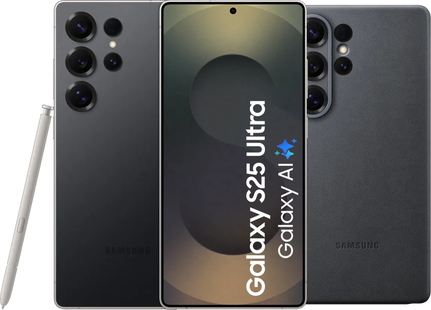 Samsung Galaxy S25 Ultra 256GB Zwart 5G + Samsung Kindsuit Back Cover Zwart