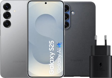 Samsung Galaxy S25 256GB Zilver 5G + Accessoirepakket