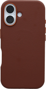 Otterbox Symmetry Apple iPhone 16 Back Cover met MagSafe Magneet Leer Bruin