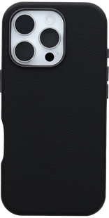 Otterbox Symmetry Apple iPhone 16 Pro Back Cover met MagSafe Magneet Leer Zwart