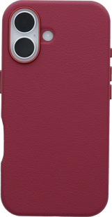 Otterbox Symmetry Apple iPhone 16 Back Cover met MagSafe Magneet Leer Rood