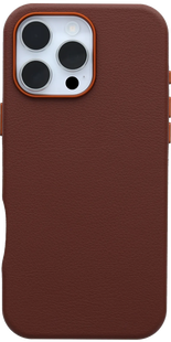 Otterbox Symmetry Apple iPhone 16 Pro Max Back Cover met MagSafe Magneet Leer Bruin