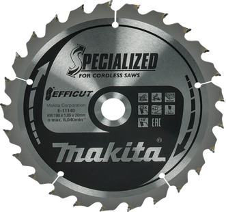 Makita Afkortzaagblad Hout Efficut 190x20x1,85 25T