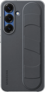 Samsung S25 Standing Grip Back Cover Zwart