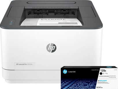 HP LaserJet Pro 3002dw + 1 extra zwarte XL toner