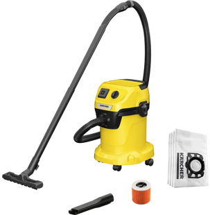 Karcher WD 3 P V-17/4/20 + Karcher Stofzuigerzak voor WD 2 Plus / WD 3 (4x)