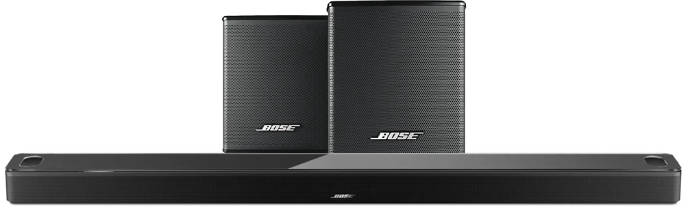 Bose Smart Ultra Soundbar Zwart + Bose Surround Speakers Zwart