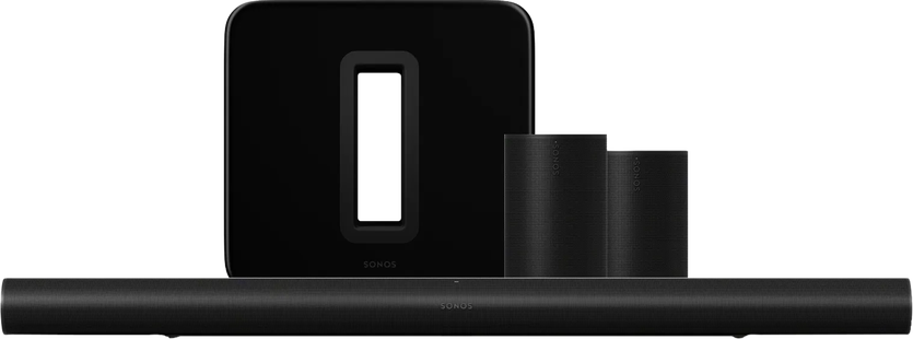 Sonos Arc Ultra + Era 100 Home Cinema Set Zwart