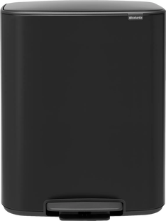 Brabantia Bo Pedal Bin 2 x 30 Liter Matt Black
