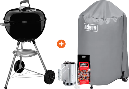 Weber Bar-B Kettle 47 cm Zwart Starterspakket