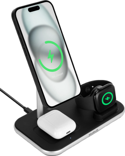 BlueBuilt 3-in-1 Draadloze Oplader met Qi2 15W Zwart