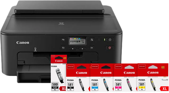 Canon PIXMA TS705a + 1 set extra XL cartridges