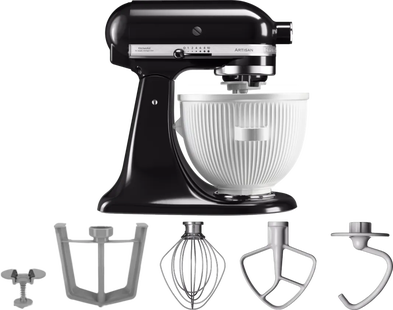 KitchenAid Artisan Mixer 5KSM125 Onyx Zwart + IJsbereider