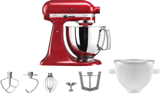 KitchenAid Artisan Mixer 5KSM125 Keizerrood + IJsbereider