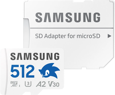 Samsung MicroSDXC PRO Plus 512GB Sonic the Hedgehog