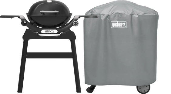 Weber Q1200N met Onderstel + Weber Barbecuehoes Q1000/2000