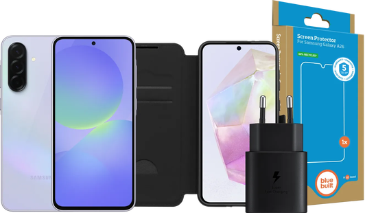 Samsung Galaxy A36 128GB Paars 5G + Compleet Accessoirepakket