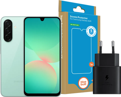 Samsung Galaxy A26 128GB Groen 5G + Basis Accessoirepakket