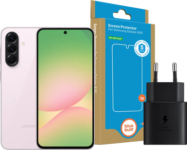 Samsung Galaxy A56 128GB Roze 5G + Basis Accessoirepakket