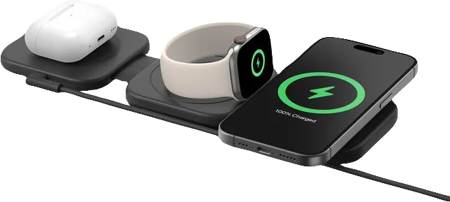 Belkin 3-in-1 Magnetisch Draadloze Oplader met Qi2 15W