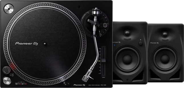 Pioneer DJ PLX 500 Zwart + Pioneer DJ DM-40D-BT Zwart