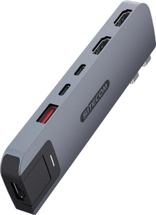 Sitecom MacBook Pro Multiport Hub 6 in 2 Grijs