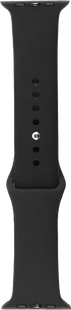 BlueBuilt Siliconen Bandje Zwart voor Apple Watch 44/45/46mm