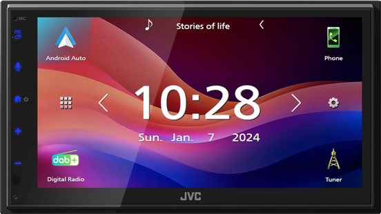 JVC KW-M595DBT Zwart