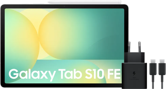 Samsung Galaxy Tab S10 FE 10,9 inch 128GB Wifi Zilver + Oplaadpakket