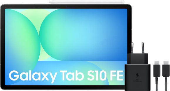 Samsung Galaxy Tab S10 FE 10,9 inch 128GB Wifi Grijs + Oplaadpakket